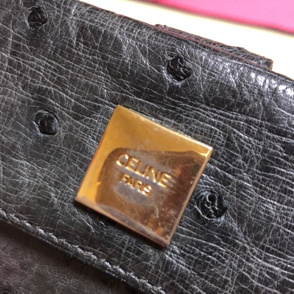 Sold ❌Celine wallet - real ostrich leather good used condition 😍 - Picture 6 of 10
